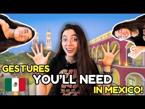 12 Mexican Gestures You MUST Know! (Comprehensible Input) - Learn Spanish with this music video