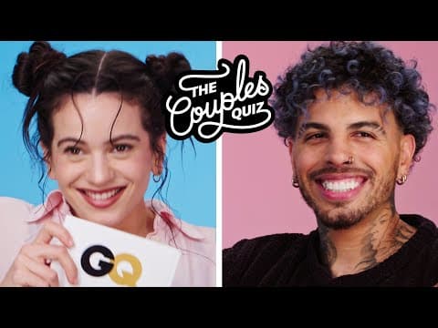 Rosalía and Rauw Alejandro Take a Couples Quiz | GQ - Learn Spanish with this music video