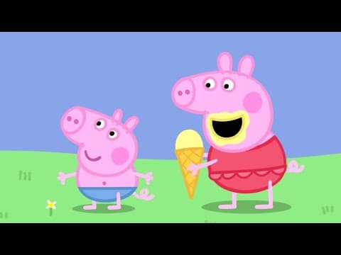 Peppa Pig Español Latino - Helado (clip) - Learn Spanish with this beginner spanis
