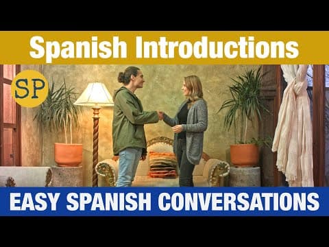 Spanish Introductions and Greetings | Easy Spanish Conversations | Spanish Playground - Learn Spanish with this beginner spanis