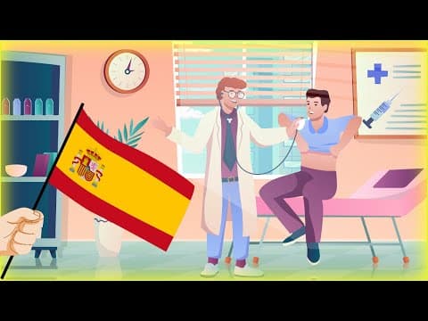 Simple conversation between doctor and patient in Spanish - At the Doctor's - Spanish dialogue - Learn Spanish with this medical spanis